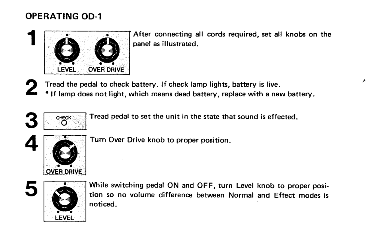 Boss OD-1 Overdrive