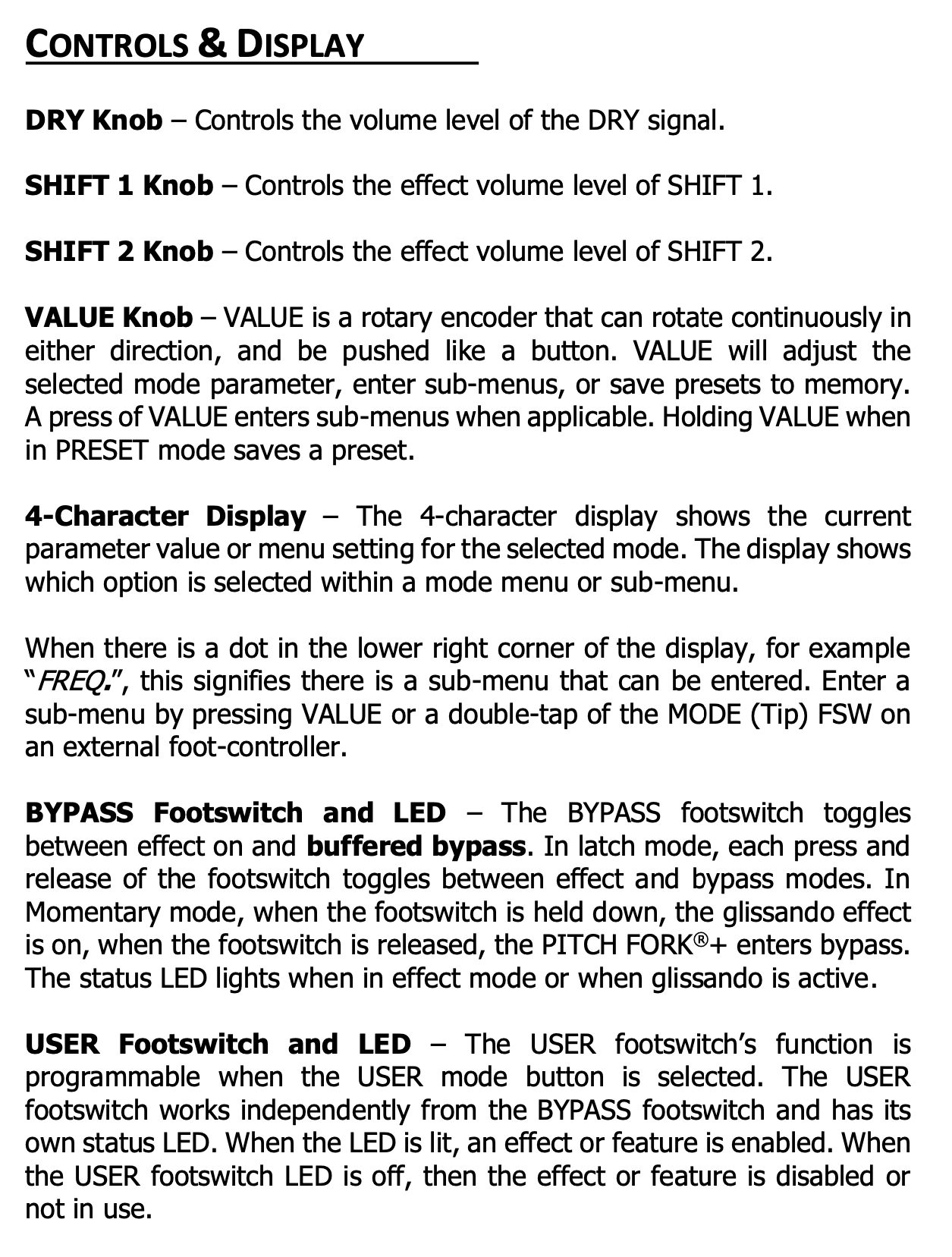 Electro-Harmonix Pitch Fork+